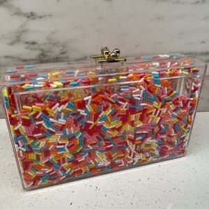 Museum of Ice Cream x Sephora Acrylic Sprinkles Clutch Cosmetic Bag